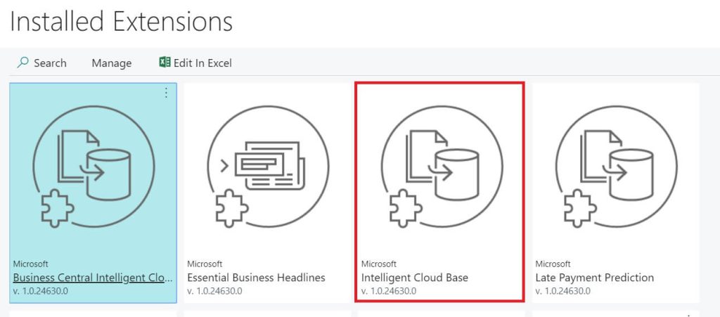 Intelligent Cloud Base extension