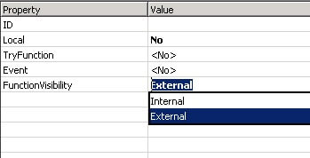 FunctionVisibility property in NAV