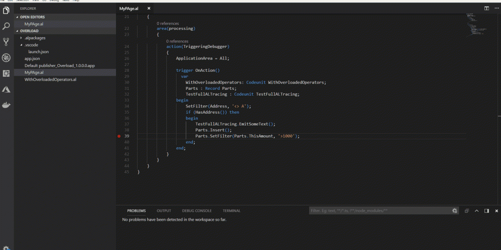 F12 Go to Definition for base application code.