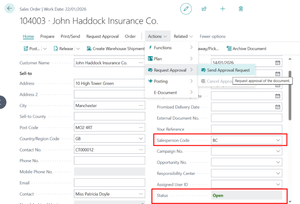Automating Approvals with BC Workflows