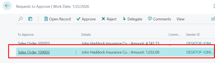 Automating Approvals with BC Workflows