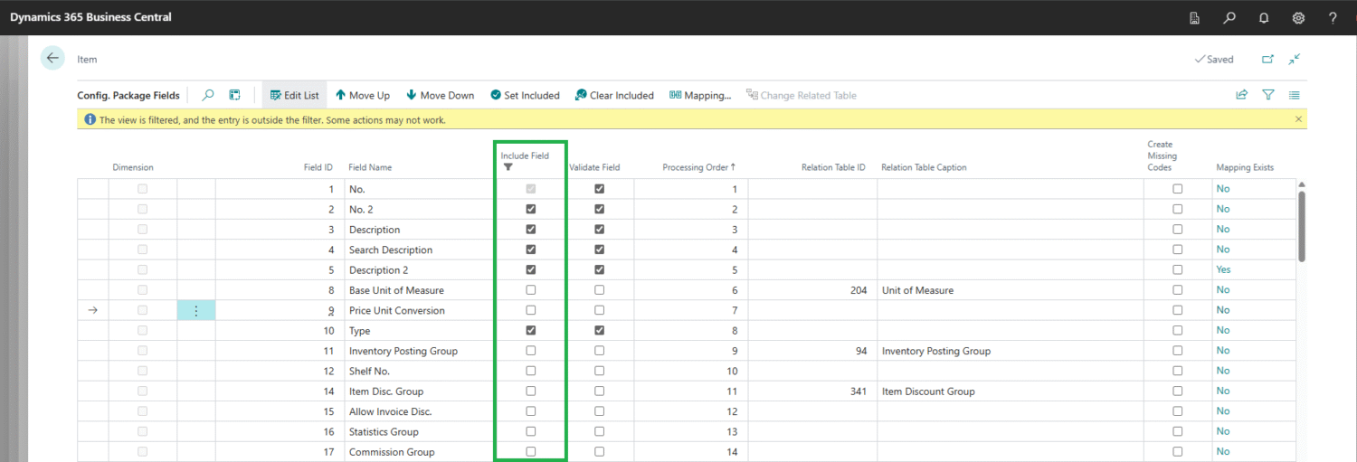 Configuration Packages in Business Central