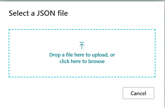 Import and Export buttons in Business Central